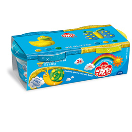 Pasta glitter - 100 gr - giallo/azzurro - conf. 2 pezzi - dido'