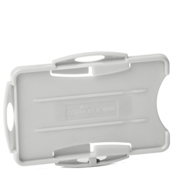 Portabadge eco - per 2 tessera - 54 x 87 mm - grigio - durable - conf. 10 pezzi