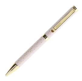Penna sfera confetti - a scatto - rosa - filofax