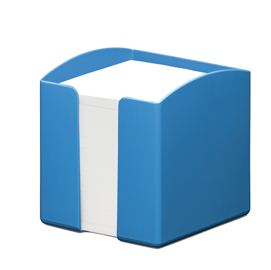 Portamemo eco - 100 x 105 x 100 mm - azzurro - durable