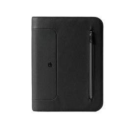 Portablocco gate trended - 28 x 35 cm - f.to utile a4 - ecopelle - nero - intempo