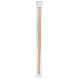 Palettina caffe' - in busta singola - 11 cm - legno - signor bio - conf. 100 pezzi
