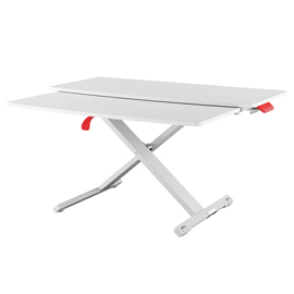 Postazione sit  stand ergo cosy - da scrivania con vassoio - leitz