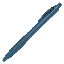 Penna detectabile retrattile - a lunga durata - leggermente ruvida - blu - linea flesh