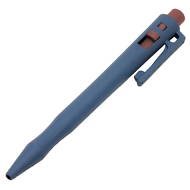 Penna detectabile retrattile - per ambienti freddi e umidi - blu - linea flesh