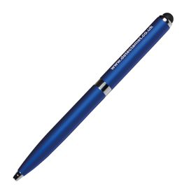 Penna detectabile retrattile 2 in 1 - per iphone ipad e tablet - blu - linea flesh