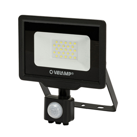 Proiettore led padlight5 - luce bianca naturale 4000 k - 20 w - nero - velamp