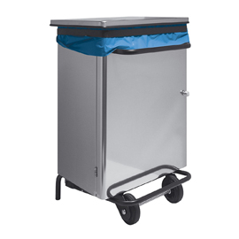 Pattumiera - 70 l - acciaio inox - laminart