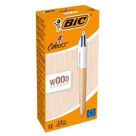 BIC Penna a 4 colori Shine, a Sfera (punta 1mm), confezione da 1 pezzo