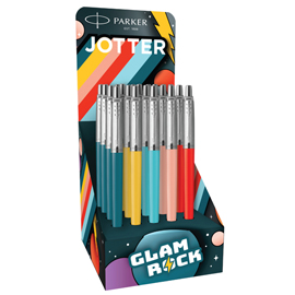 Penna sfera jotter original glam rock - colori assortiti - parker - expo 20 pezzi
