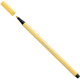 Pennarello pen 68 - giallo chiaro - 23 - stabilo