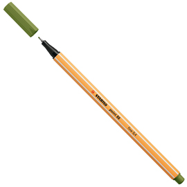 Pennarello point 88 - verde mimetico - 35 - stabilo