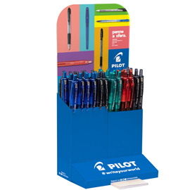 Penna a sfera super grip g - colori assortiti - pilot - expo 48 pezzi