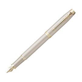 Penna stilografica im monochrome - punta m - champagne - parker