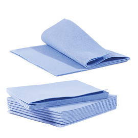 Panno multiuso omni - 40 x 38 cm - tnt - blu - perfetto - conf. 10 pezzi
