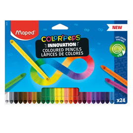 Pastello color'peps infinity - colori assortiti - maped - conf. 24 pezzi