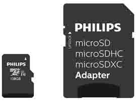 Philips micro sdxc card 128gb class 10 incl. Adapter