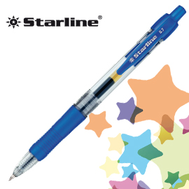 Penna sfera scatto ink gel blu 0.7mm fine starline