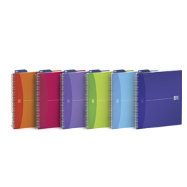 Quaderno spiralato 150x210mm 5mm 90gr 90fg my colours oxford