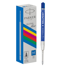 Refill sfera quinkflow - punta media - plastica - blu - parker