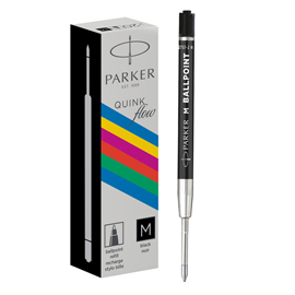 Refill sfera quinkflow - punta media - plastica - nero - parker