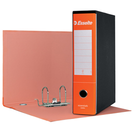 Registratore essentials g75 - dorso 8 cm - protocollo 23x33 cm - arancione - esselte