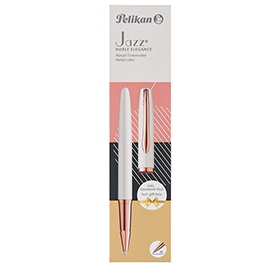 Roller jazz noble elegance - punta m - pearl - pelikan