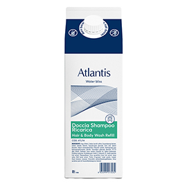 Ricarica doccia shampoo 2 in 1 - carton box 1 l - atlantis - beauty escape