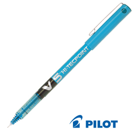 Roller hi-tecpoint v5 azzurro pilot
