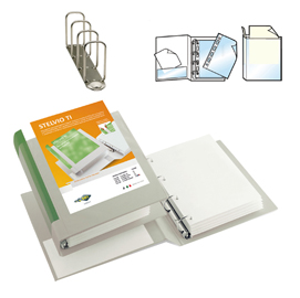 Raccoglitore stelvio ti 65 a4 4q 22x30cm blu personalizzabile sei rota