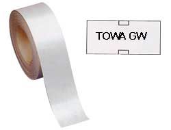 Rotolo 1000 etichette 26x12mm bianca permanenti x prezzatrice towa gw