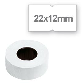 Rotolo 1000 etichette 22x12 bianche art.169 rimov.x lebez 200