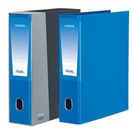 Registratore unico c/custodia azzurro dorso 8cm f.to protocollo favorit