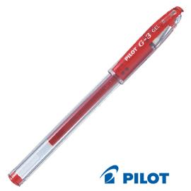 Roller gel g-3 0,7mm rosso pilot