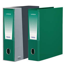 Registratore unico c/custodia verde dorso 8cm f.to protocollo favorit
