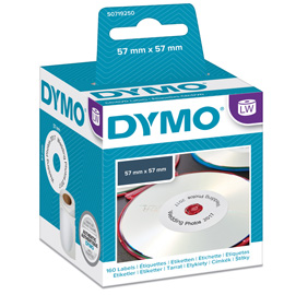 Rotolo 160 etichette dymo lw diam. 57mm x cd/dvd bianco 146810