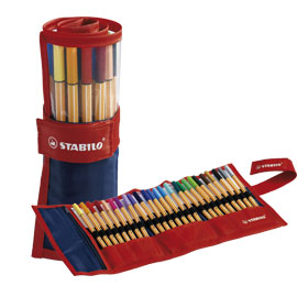 Rotolo 25 pennarelli stabilo® point 88