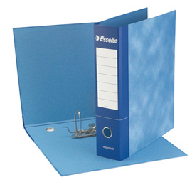 Registratore essentials g75 blu dorso 8cm f.to protocollo esselte