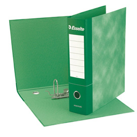 Registratore essentials g75 verde dorso 8cm f.to protocollo esselte