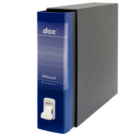 Registratore new dox 1 blu dorso 8cm f.to commerciale rexel