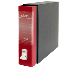 Registratore new dox 1 rosso dorso 8cm f.to commerciale rexel