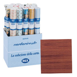 Rotolo cartarivesto 49x300cm legno scuro 139 adesivo rextaco