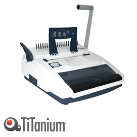 Rilegatrice manuale c21/w34 multifunzione titanium