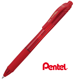 Roller a scatto energel x bl107 rosso 0.7mm pentel