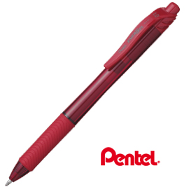 Roller a scatto energel xclik bl110 rosso 1.0mm pentel