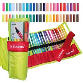 Rotolo verde 25 pennarelli stabilo® pen 68