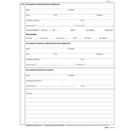 Registro anagrafica condominiale 297x210mm 48pag e2528