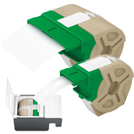 Rotolo carta bianca 22mt x 12mm permanente icon leitz