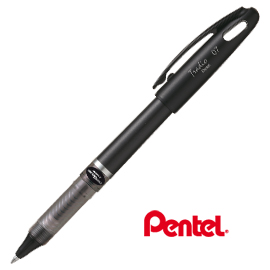 Roller con cappuccio energel tradio nero 0.7mm fusto nero pentel