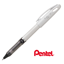 Roller con cappuccio energel tradio nero 0.7mm fusto bianco pentel